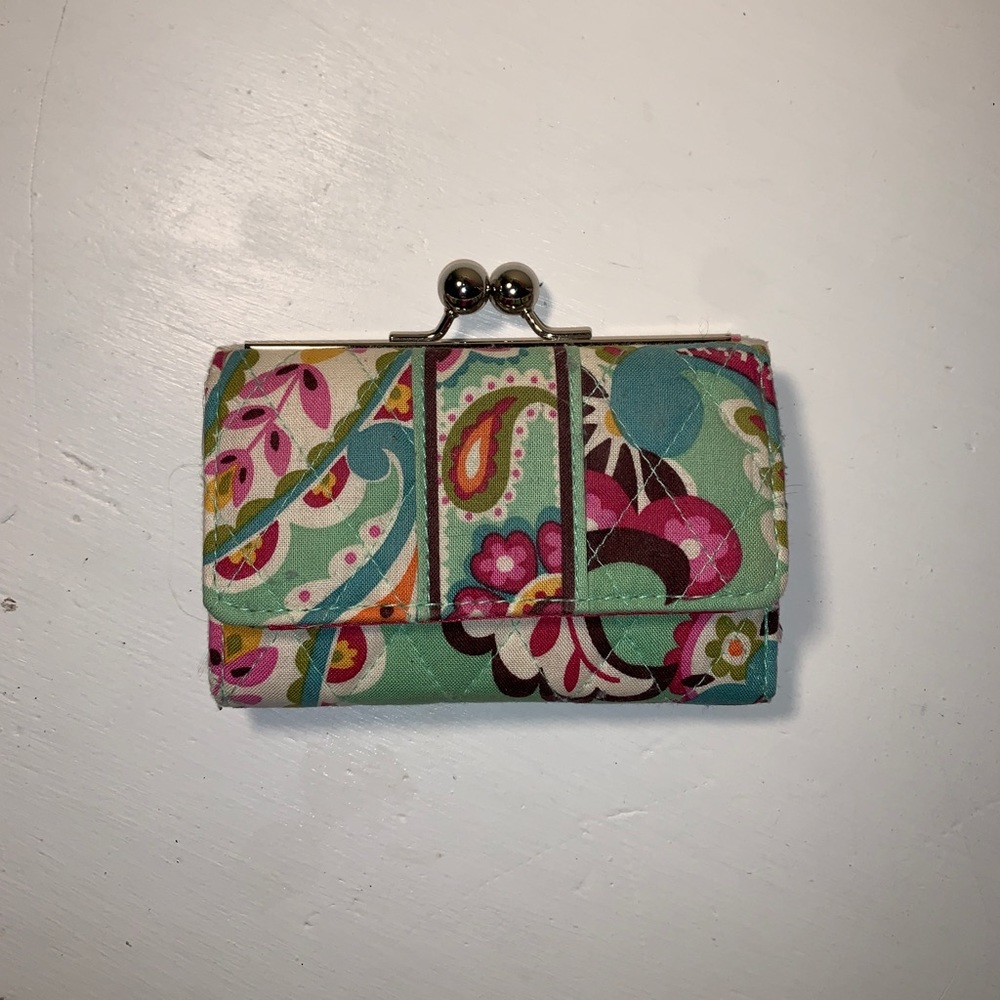 Vera Bradley Paisley Wallet with Coin Pocket